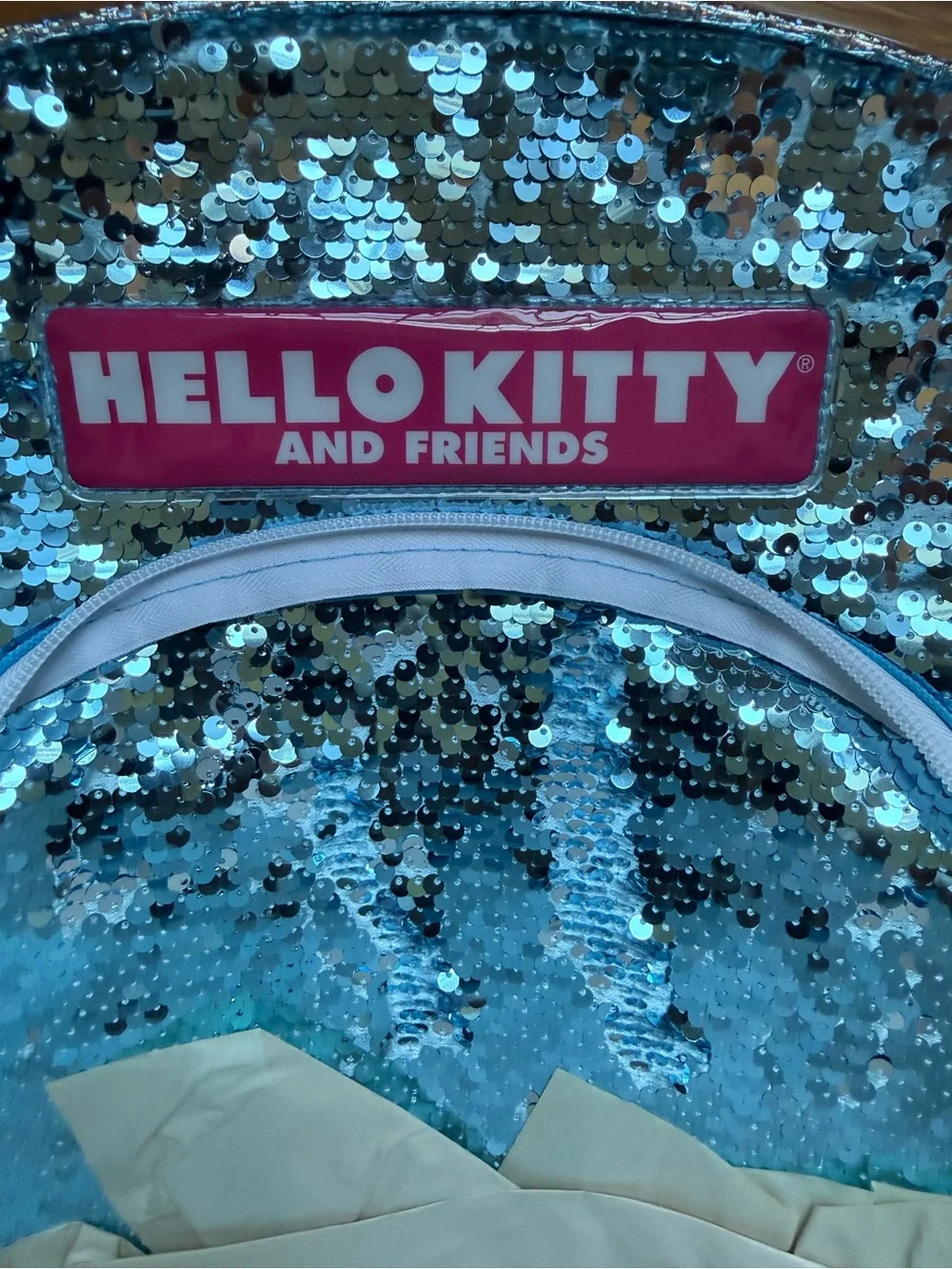 Hello Kitty and friends  color changing Sequin Backpack NWT